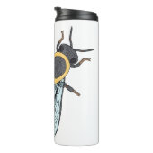 Honigbij (wit) - Tumbler Thermosbeker (Geroteerd rechts)