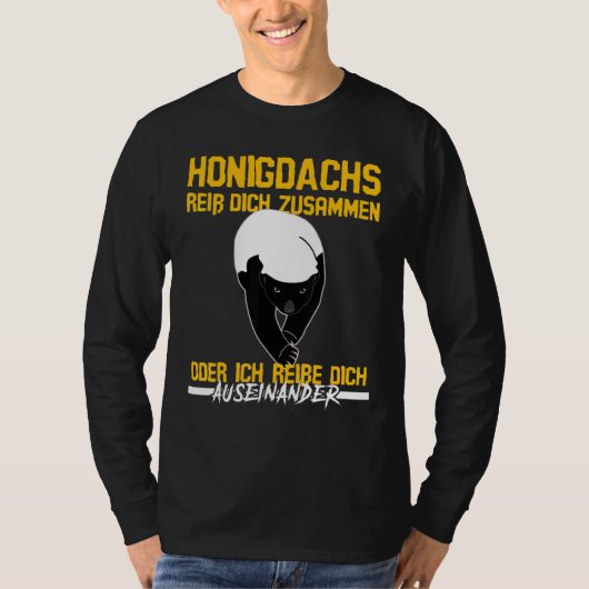 Honigdachs Rip Dich Together Gezegde Honey Badger T-shirt (Voorkant)