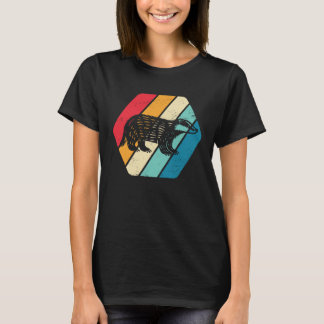 Honigdas Dier Wilde Dieren Retro T-shirt