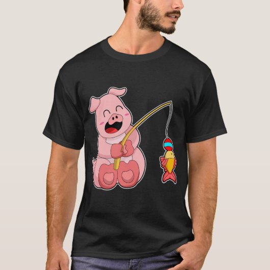 Honigdas Visser Visnet Vis T-shirt (Voorkant)