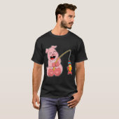 Honigdas Visser Visnet Vis T-shirt (Voorkant volledig)