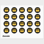 Honigpot Pot Honing Kostuum Ronde Sticker (Vel)