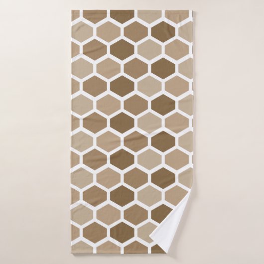 Honigraat in Zand Bad Handdoek (Badhanddoek)