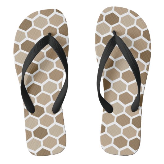Honigraat in Zand Teenslippers (Voetbed)
