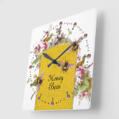 HONIJN EN PINKCYCLAMENS, BEEKEEPER VIERKANTE KLOK (Hoek)