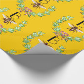 HONIJN, WREATS MET OAK LEAVES MONOGRAM CADEAUPAPIER (Hoek)