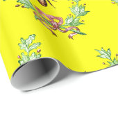 HONIJN, WREATS MET OAK LEAVES MONOGRAM CADEAUPAPIER (Rol Hoek)