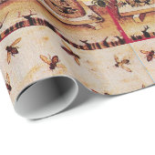 HONIJNBEDRAG, BEEKEEPING-BEEKEEPER-VOORZIENINGEN CADEAUPAPIER (Rol Hoek)