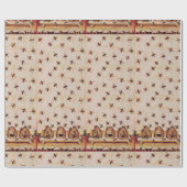 HONIJNBEDRAG, BEEKEEPING-BEEKEEPER-VOORZIENINGEN CADEAUPAPIER (Vlak)