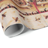 HONIJNBEDRAG, BEEKEEPING-BEEKEEPER-VOORZIENINGEN CADEAUPAPIER (Rol Hoek)