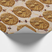 HONIJNBEDRAG, BEEKEEPING-BEEKEEPER-VOORZIENINGEN CADEAUPAPIER (Hoek)