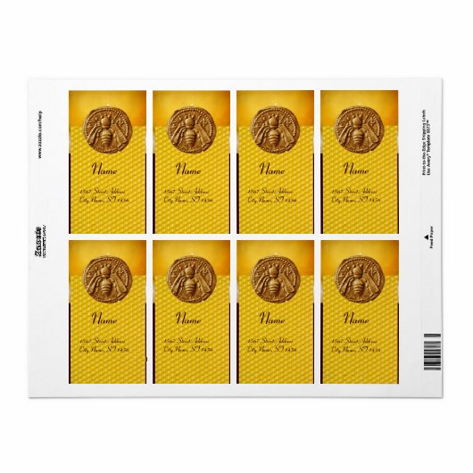 HONIJNBEDRIJF, RUNDVEEKEEPER APIRIST ETIKET (Full Sheet)