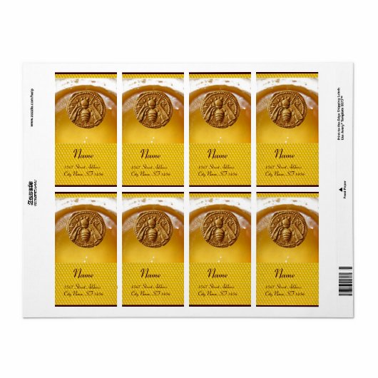 HONIJNBEDRIJF, RUNDVEEKEEPER APIRIST ETIKET (Full Sheet)