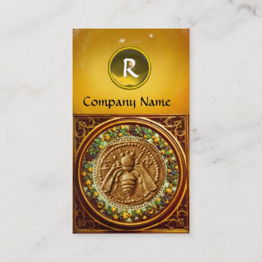 HONIJNBEDRIJF, RUNDVLEES, BEEKEEPER APIRIST MONOGR VISITEKAARTJE (Achterkant)