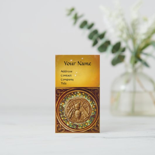 HONIJNBEDRIJF, RUNDVLEES, BEEKEEPER APIRIST MONOGR VISITEKAARTJE (Staand voorkant)