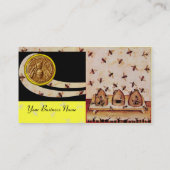 HONIJNBEE, BEEKEEPEN, groen Visitekaartje (Achterkant)