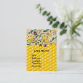 HONIJNEN, BEE COMBS, SPRINGSTROMEN VISITEKAARTJE (Staand voorkant)