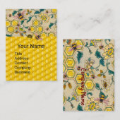 HONIJNEN, BEE COMBS, SPRINGSTROMEN VISITEKAARTJE (Voorkant / Achterkant)