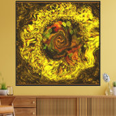 Honing abstract canvas afdruk (Insitu (Woonkamer))