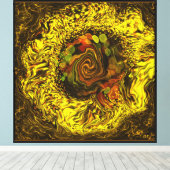 Honing abstract canvas afdruk (Insitu (Houten vloer))