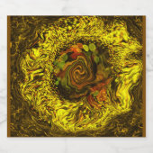 Honing abstract sparkling wijnetiket (Enkel label)