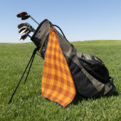 Honing Amber Buffalo Check Golfhanddoek (Groen)