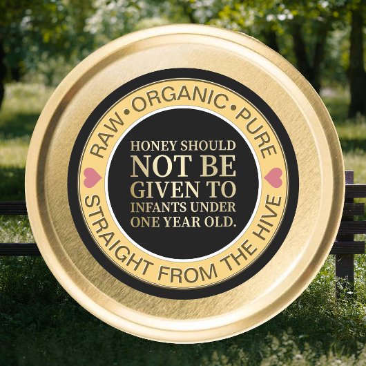 Honing Baby Waarschuwingsdeksel Label & Honey Besc