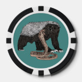 Honing Badger en Slang Poker Chips (Voorkant)