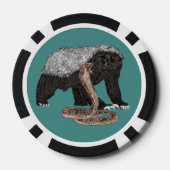 Honing Badger en Slang Poker Chips (Achterkant)