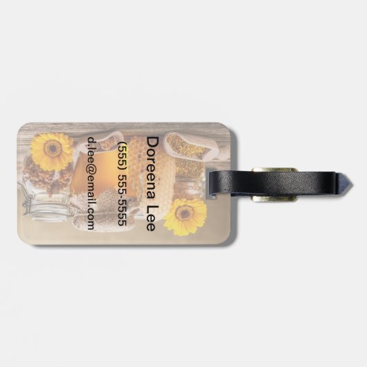 Honing Bagagelabel (Achterkant horizontaal)