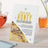 Honing bedrijf promotiefoto en bijen banner reclamebord met voetstuk (Insitu)