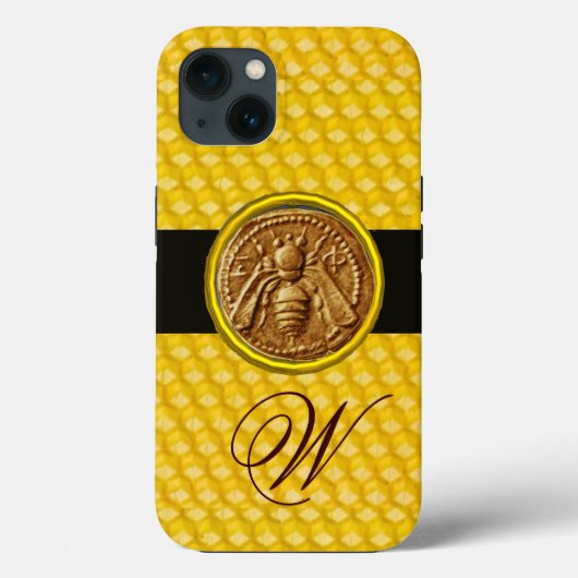 HONING BEE, BEEKEPER MONOGRAM Case-Mate iPhone CASE (Achterkant)