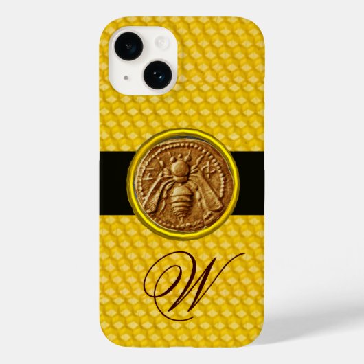 HONING BEE, BEEKEPER MONOGRAM Case-Mate iPhone CASE (Achterkant)