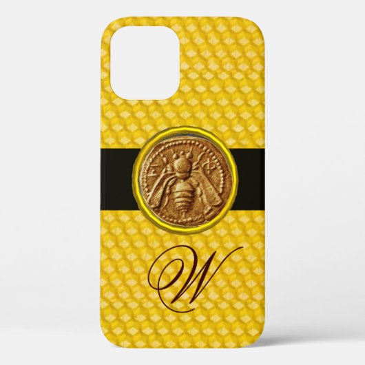 HONING BEE, BEEKEPER MONOGRAM Case-Mate iPhone CASE (Achterkant)