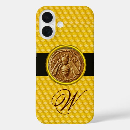 HONING BEE, BEEKEPER MONOGRAM Case-Mate iPhone CASE (Achterkant)