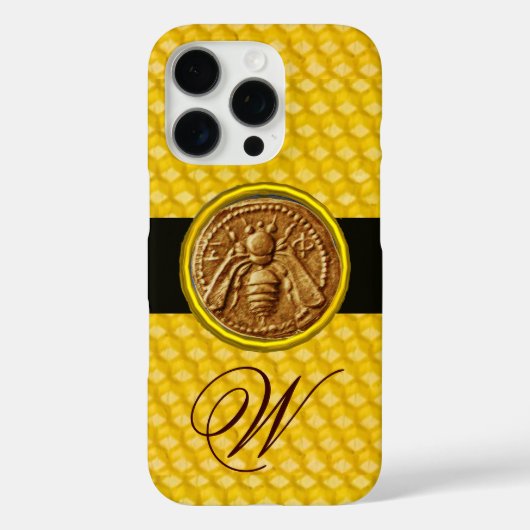 HONING BEE, BEEKEPER MONOGRAM Case-Mate iPhone CASE (Achterkant)