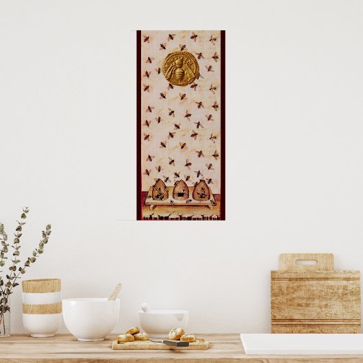 HONING, BEEKEEPEN, RUNDVLEES POSTER (Keuken)