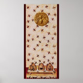 HONING, BEEKEEPEN, RUNDVLEES POSTER (Voorkant)