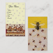 HONING, BEEKEEPEN, RUNDVLEES VISITEKAARTJE (Voorkant / Achterkant)