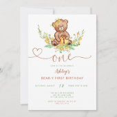 Honing Beer 1e Verjaardag Kaart (Voorkant)