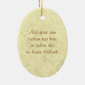 Honing Beer - Aangepast versieringsmiddel Keramisch Ornament (Achterkant)