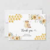 Honing beer baby shower bedankkaart (Voorkant)