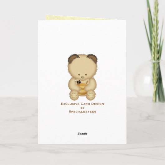 Honing Beer Custom Greetings Kaart (Achterkant)