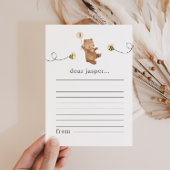 Honing Beer Eerste bijendagtijd Capsule Note Kaart