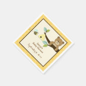 Honing Beer en bier Gepersonaliseerd Napkins Servet (Hoek)