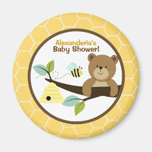Honing Beer en Bumble Bee Custom Favor Magnet