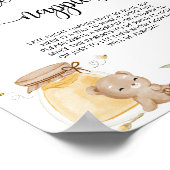 Honing beer Late nacht luiers Poster (Hoek)