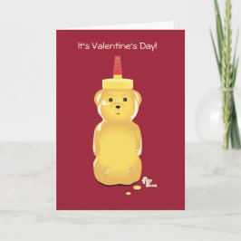 Honing Beer Valentijnsdag Kaart