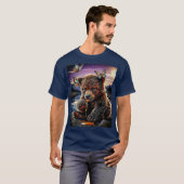 Honing Beer & vlinders T-shirt (Voorkant volledig)