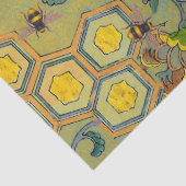 HONING BEES, RUNDEREN, SPRINGSTROMEN Geel groen Tissuepapier (Detail)